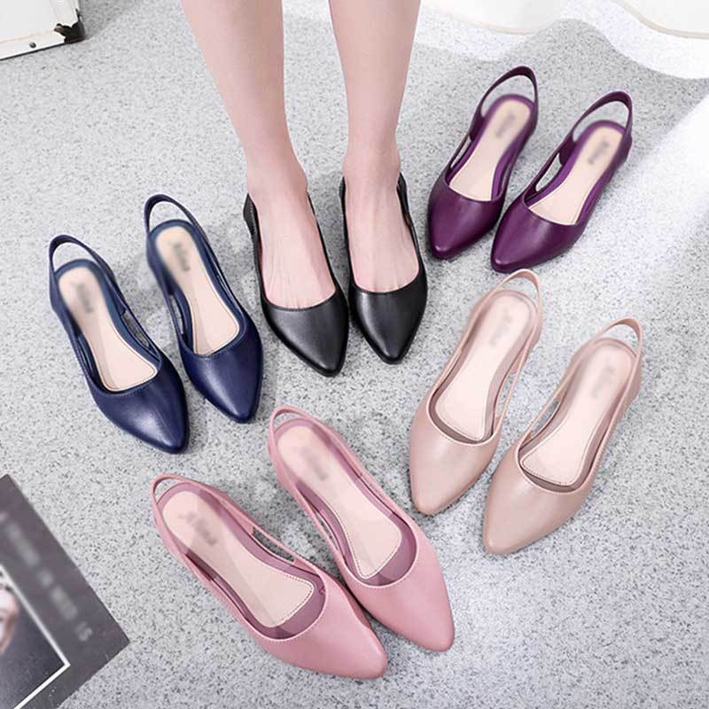 Comfort slip on wedges