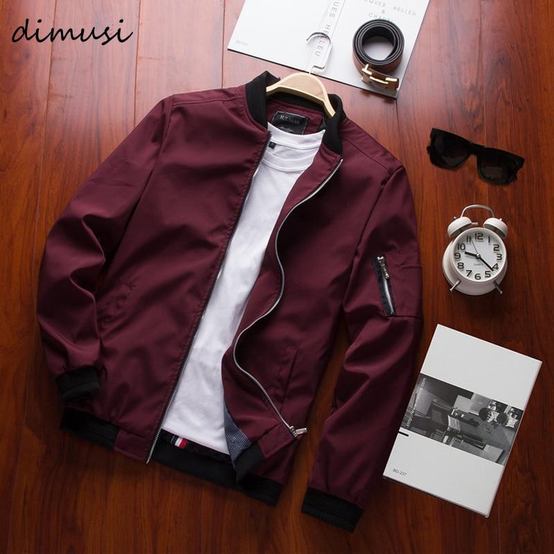 DIMUSI Zipper Bomber Jacket